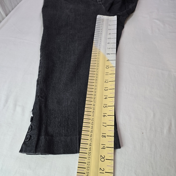 Larry Levine cropped jeans "stretch" RN103715 size 14P - Picture 11 of 12